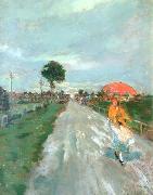 Lajos Deak-ebner On the Road France oil painting artist